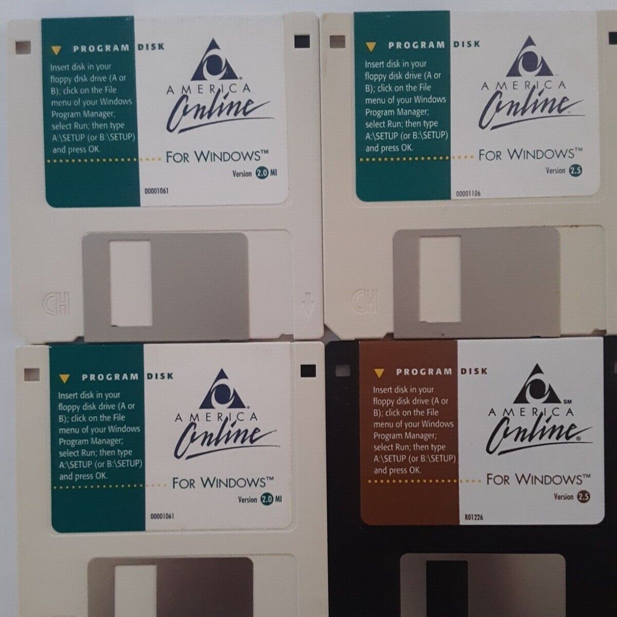 4 Vintage Original AOL 3.5