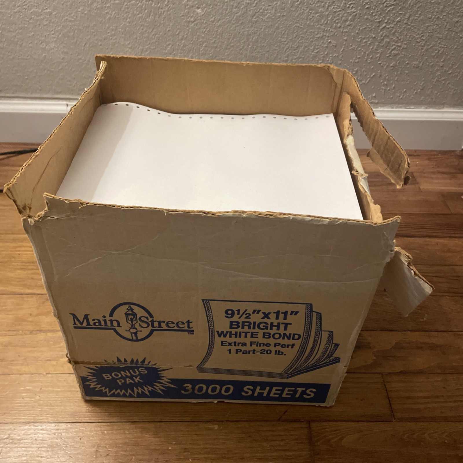 VTG Continuous Dot Matrix Tractor Feed Printer Computer Paper 9.5"×11" & RARE