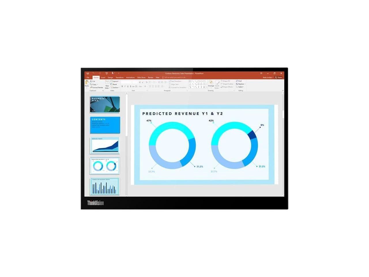 Lenovo ThinkVision M14d 14" Portable IPS Monitor, 2240 x 1400, USB-C Connectivit