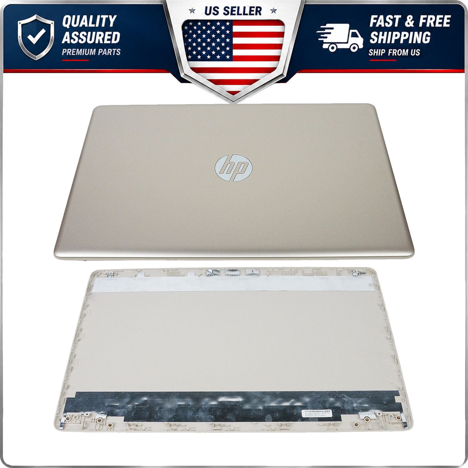 New Gold LCD Back Cover For HP Pavilion 17-BY 17T-BY 17-CA Rear Lid L22500-001