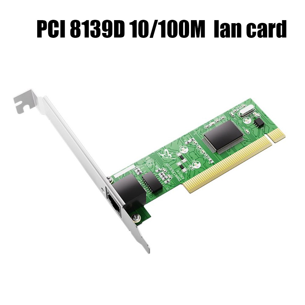 PCI Realtek RTL8139D 10/100M 10/100Mbps RJ45 Ethernet Network Lan Card Adapter