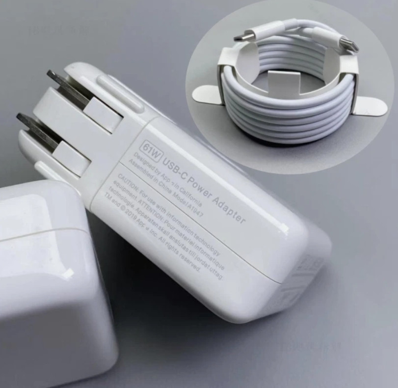 NEW Genuine 61W USB-C Power Charger Adapter For Apple MacBook PRO 13 inch A1718