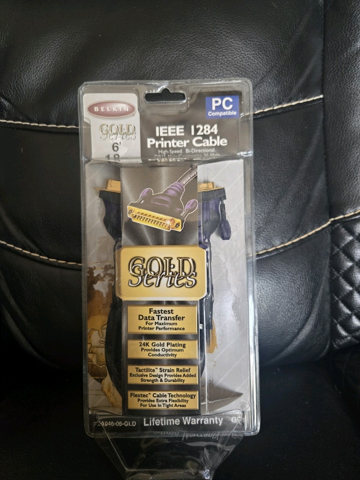 Belkin IEEE 1284 Printer Cable 10 ft Gold Series Gold Plated New Sealed