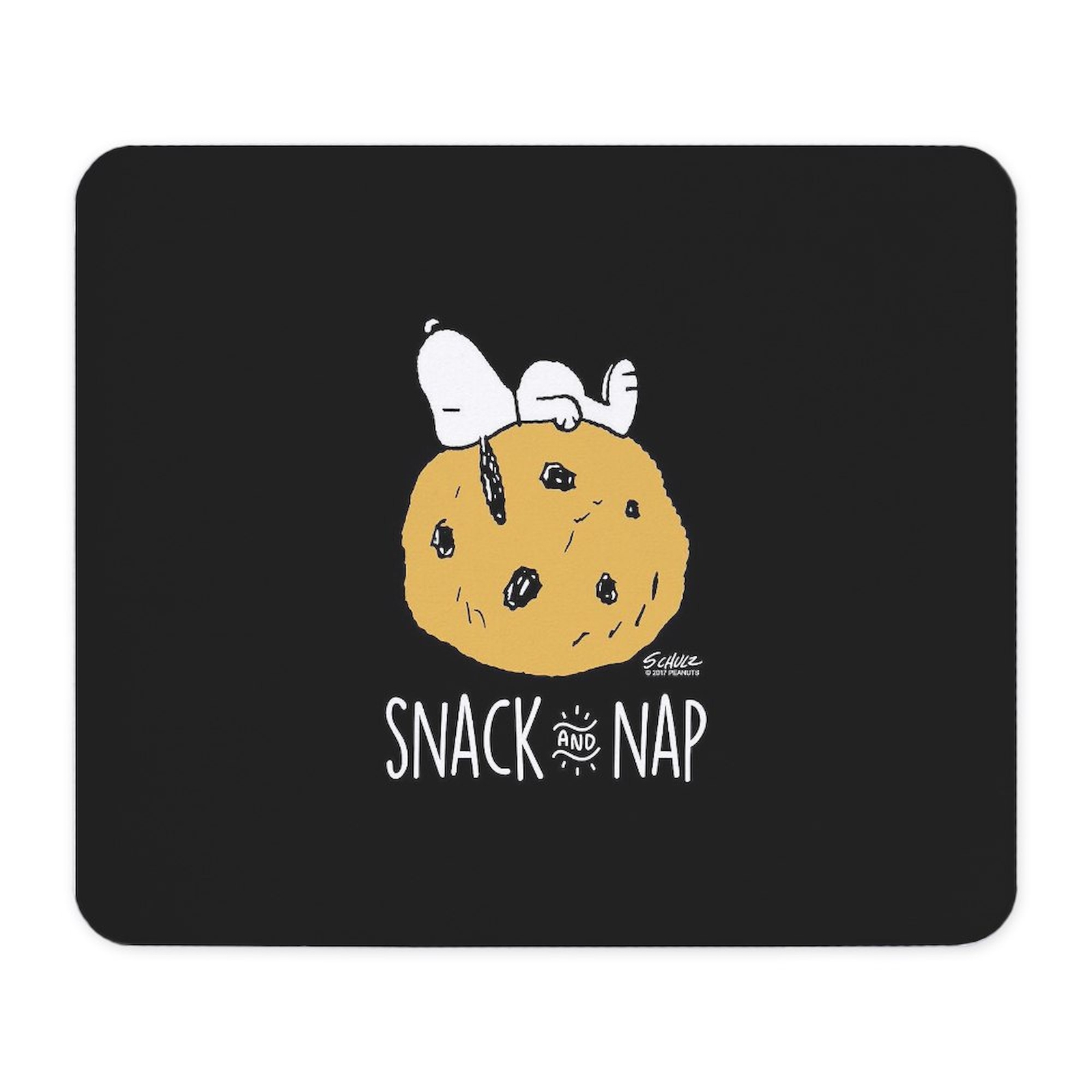 CafePress Snoopy Black And White Mousepad  (186725593)