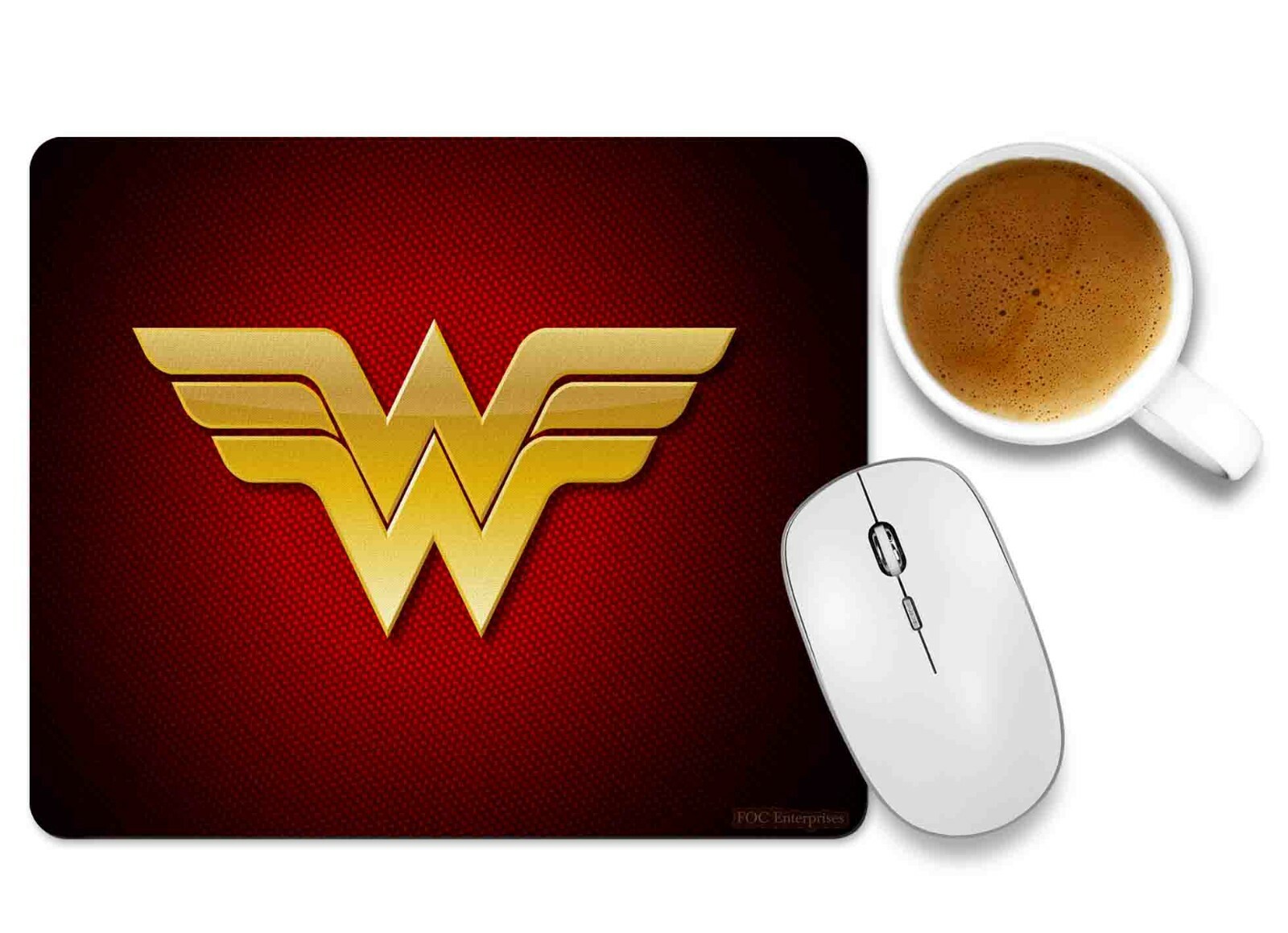 Super Wonder Woman Logo Mouse pad Non-Slip Rubber Base Rectangle Gaming Mousepad
