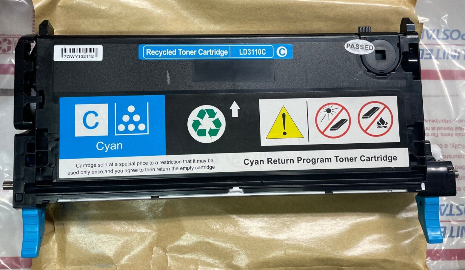GENUINE DELL PF029 HI CAPACITY CYAN TONER PRINT CARTRIDGE 3110CN/3115CN CT350453