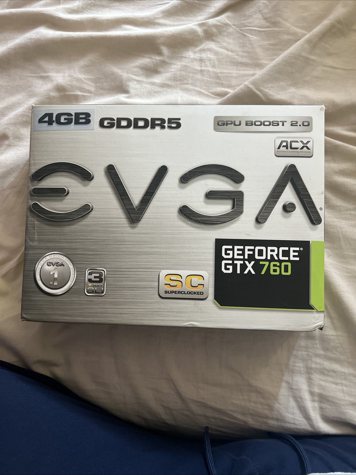 EVGA GeForce GTX 760 SC 4GB GDDR5 ACX Dual Fan Graphics Card 02G-P4-3765-KR 