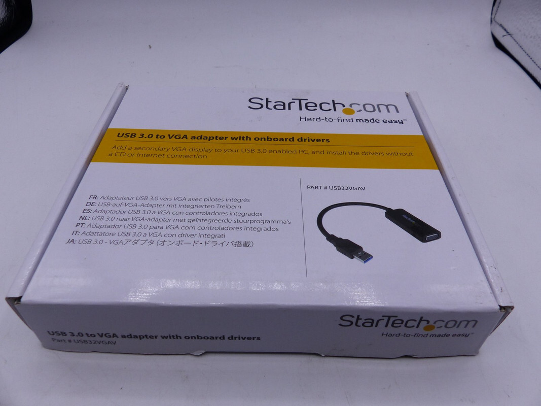 STARTECH USB32VGAV USB3.0 TO VGA ADAPTER WITH ONBOARD DRIVERS