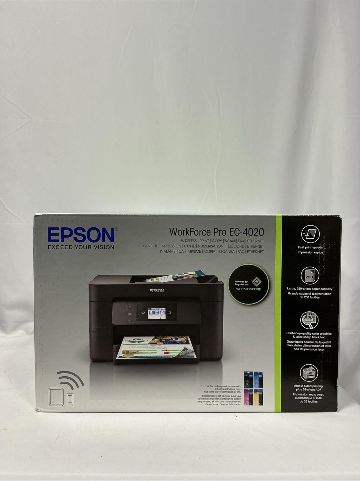 Epson Workforce Pro EC-4020 Color All-in-One Printer (C11CF74203)