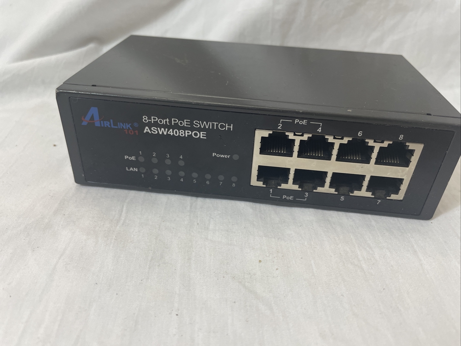 Airlink 101 8 Port 10/100MBPS 8 port POE Switch model No.ASW408POE