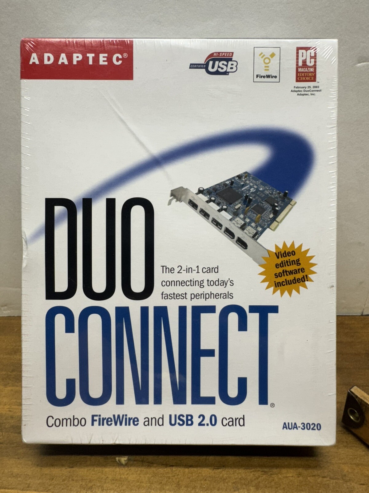 New Adaptec DUOConnect Combo Firewire and USB 2.0 Card AUA-3020