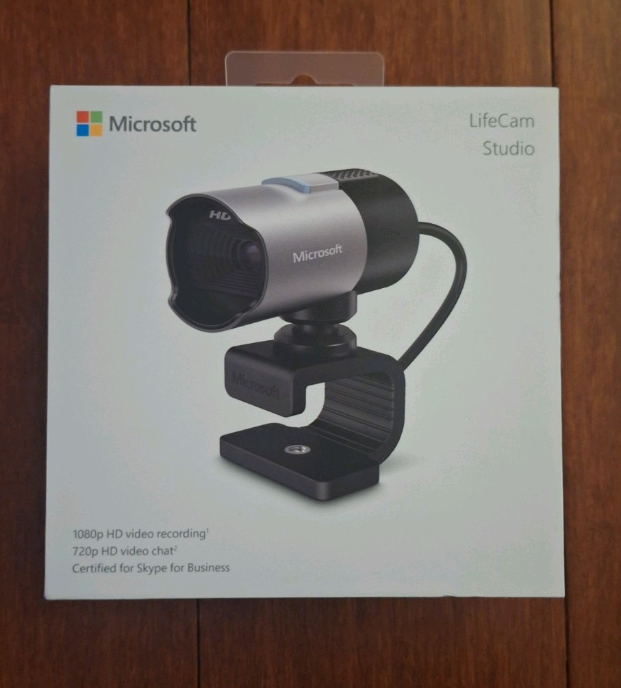 Microsoft LifeCam Studio for Business with built-in noise cancelling Microphone