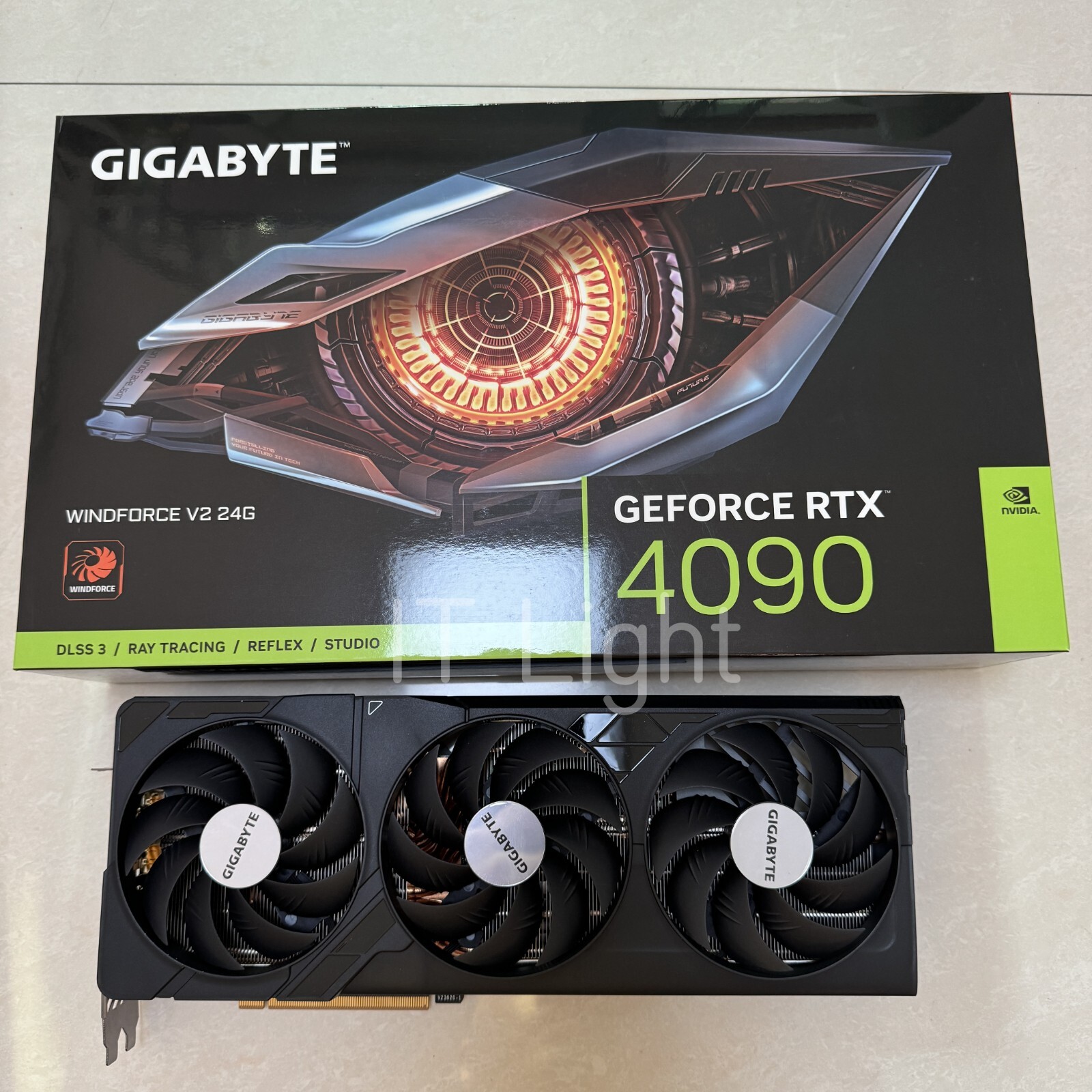 *Clearance* (FOR PARTS) Gigabyte RTX 4090 WINDFORCE  (No Core & VRAM) With Box