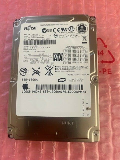 NEW SEALED Fujitsu MHV2100BH 100GB SATA 2.5" Hard Drive CA06672-B39500AP