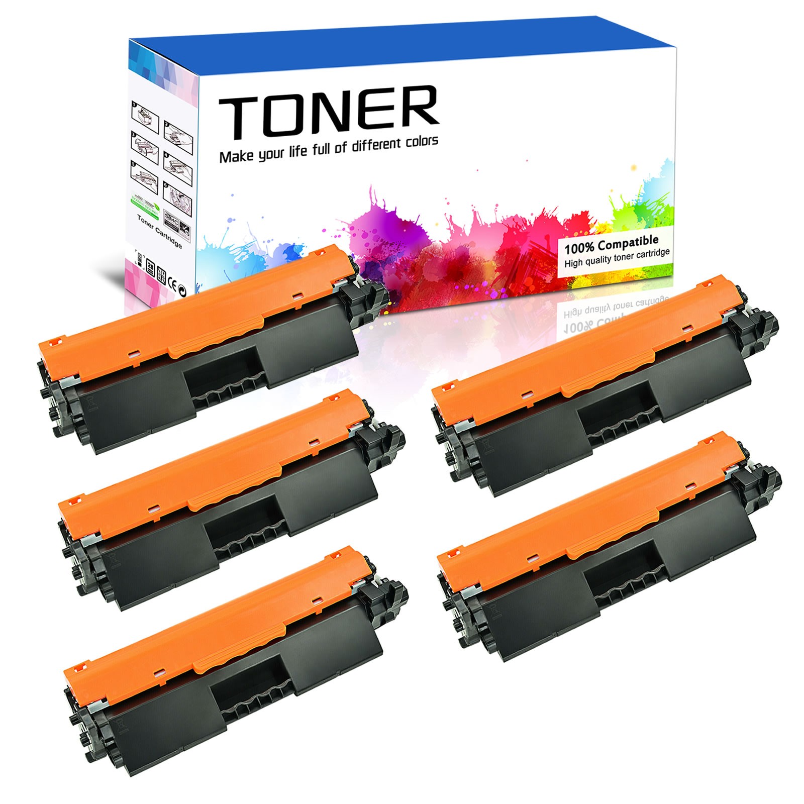 5 PACK - CRG-051H Toner for Canon CRG051H 051H ImageCLASS LBP162dw MF267dw