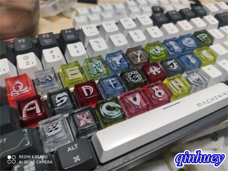 26pcs Handmade Kamen Rider Themed Keycaps Artisan Key cap For Cherry MX Keyboard