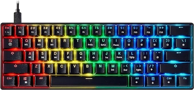 Mizar MZ60 Luna Mechanical Gaming Keyboard | 60% Keyboard 62 Key ANSI US Layout