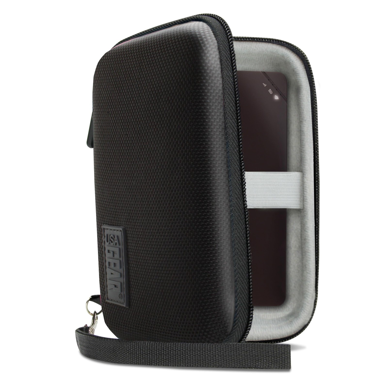 USA Gear Portable WiFi Hotspot for Travel Carrying Case with Wrist Strap -