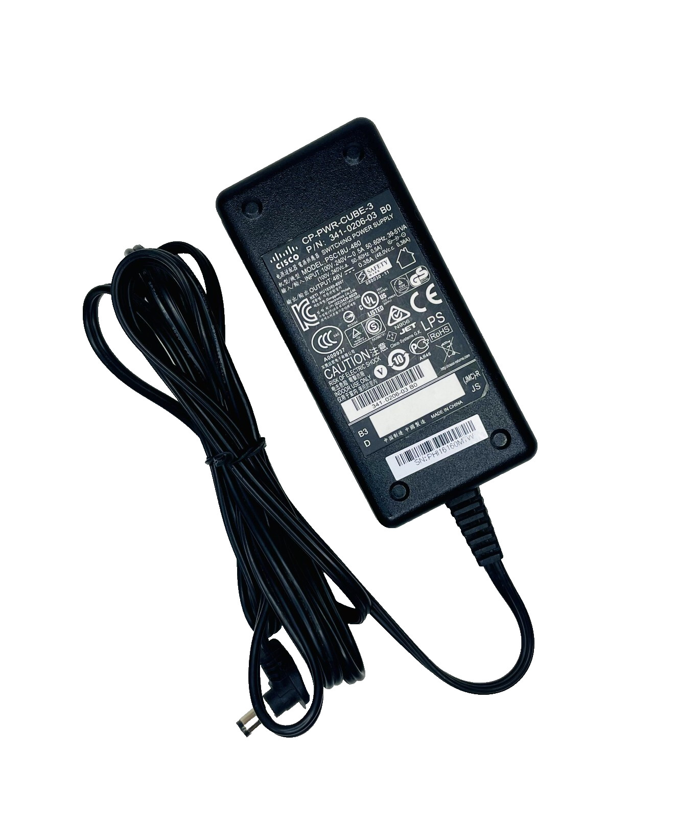 Cisco CP-PWR-CUBE-3 – Power Adapter (Without Power Cord)