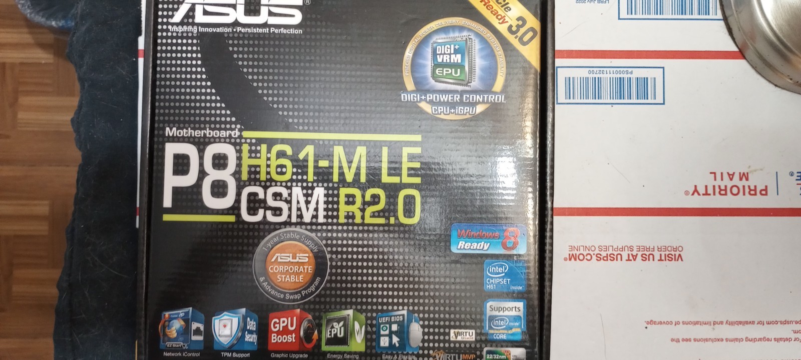 ASUS P8H61-M LE/CSM R2.0, LGA 1155, Intel Motherboard+CoreI5 CPU