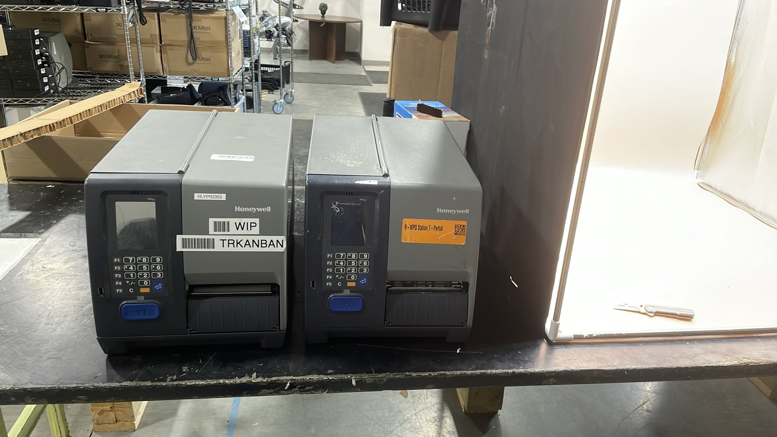 Honeywell PM43 Industrial Barcode Thermal Label Printer Device Unit Lot of 2
