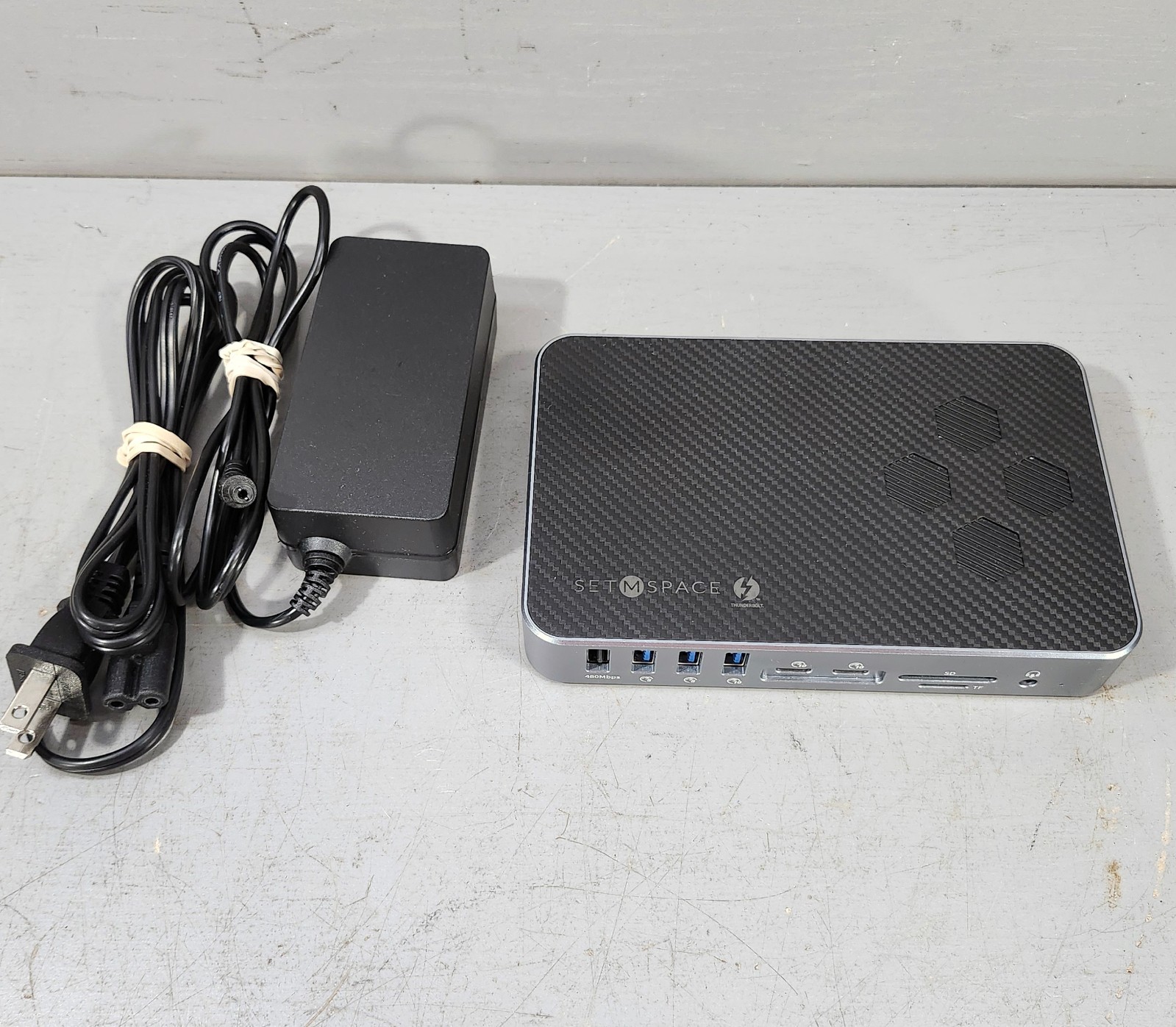 SetMSpace ThunderBolt 3 Multifunction Docking Station 15 in 1 USB C Hub FD-T3