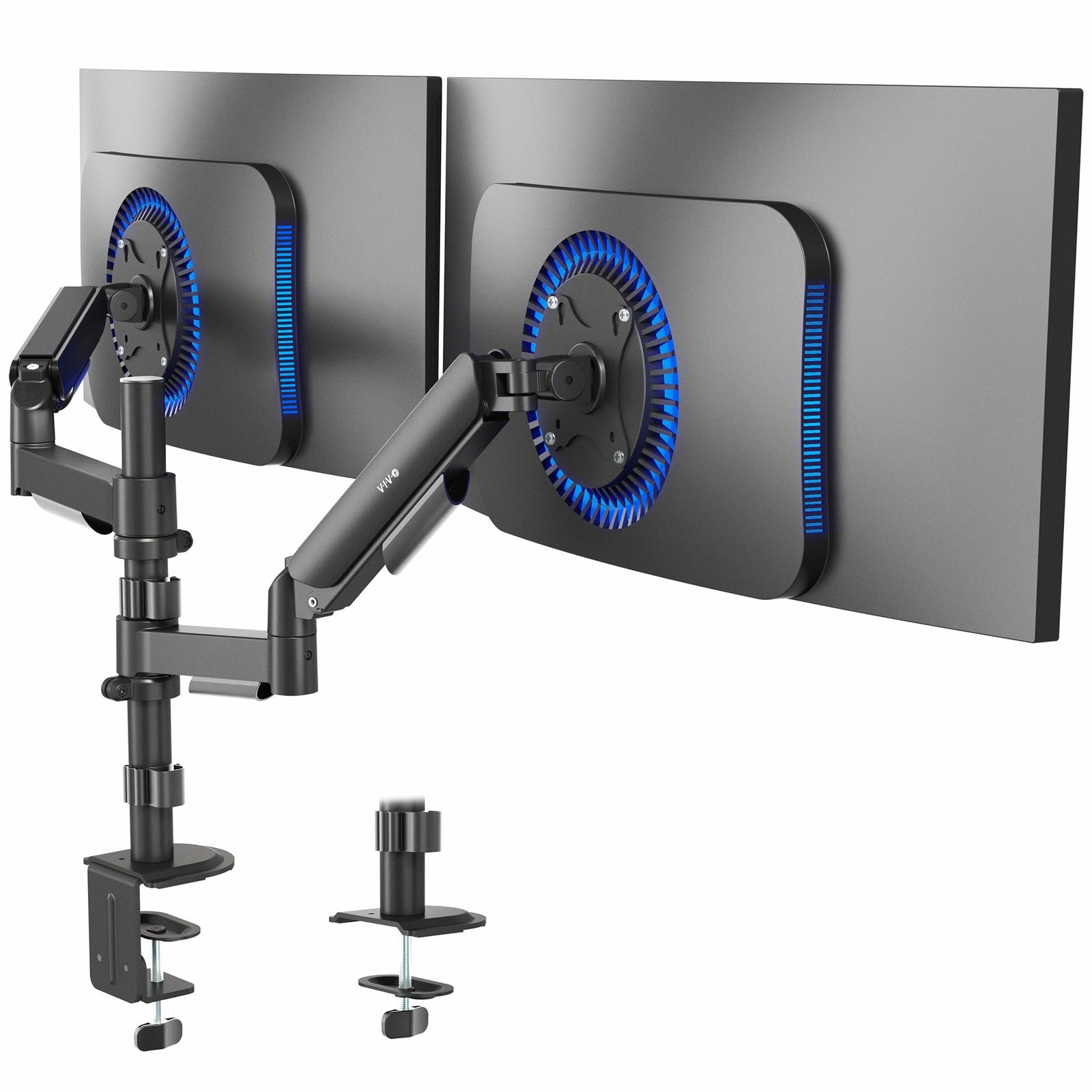 Best VIVO 17 to 32 inch Dual Mechanical Monitor Mount, 2 Tension Spring Arms