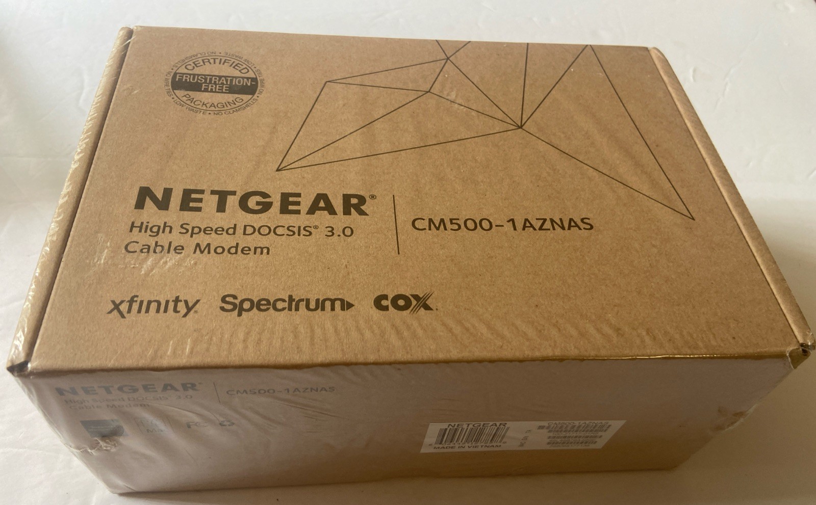 Factory Sealed Netgear High Speed Cable Modem Model CM500 - 1AZNAS DOCSIS 3.0