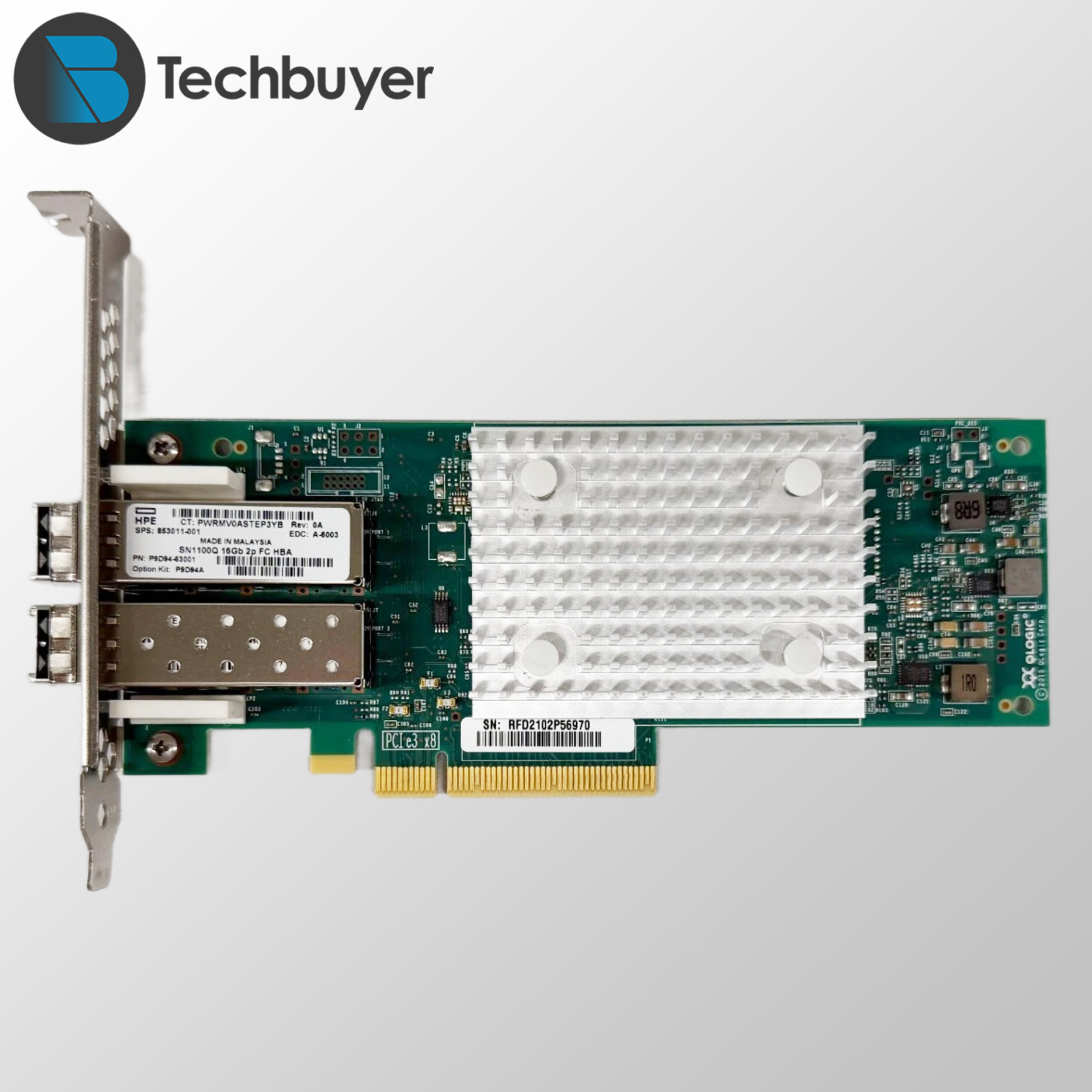 HPE STOREFABRIC SN1100Q 16GB DUAL PORT FC HBA | USED HIGH PROFILE BRACKET