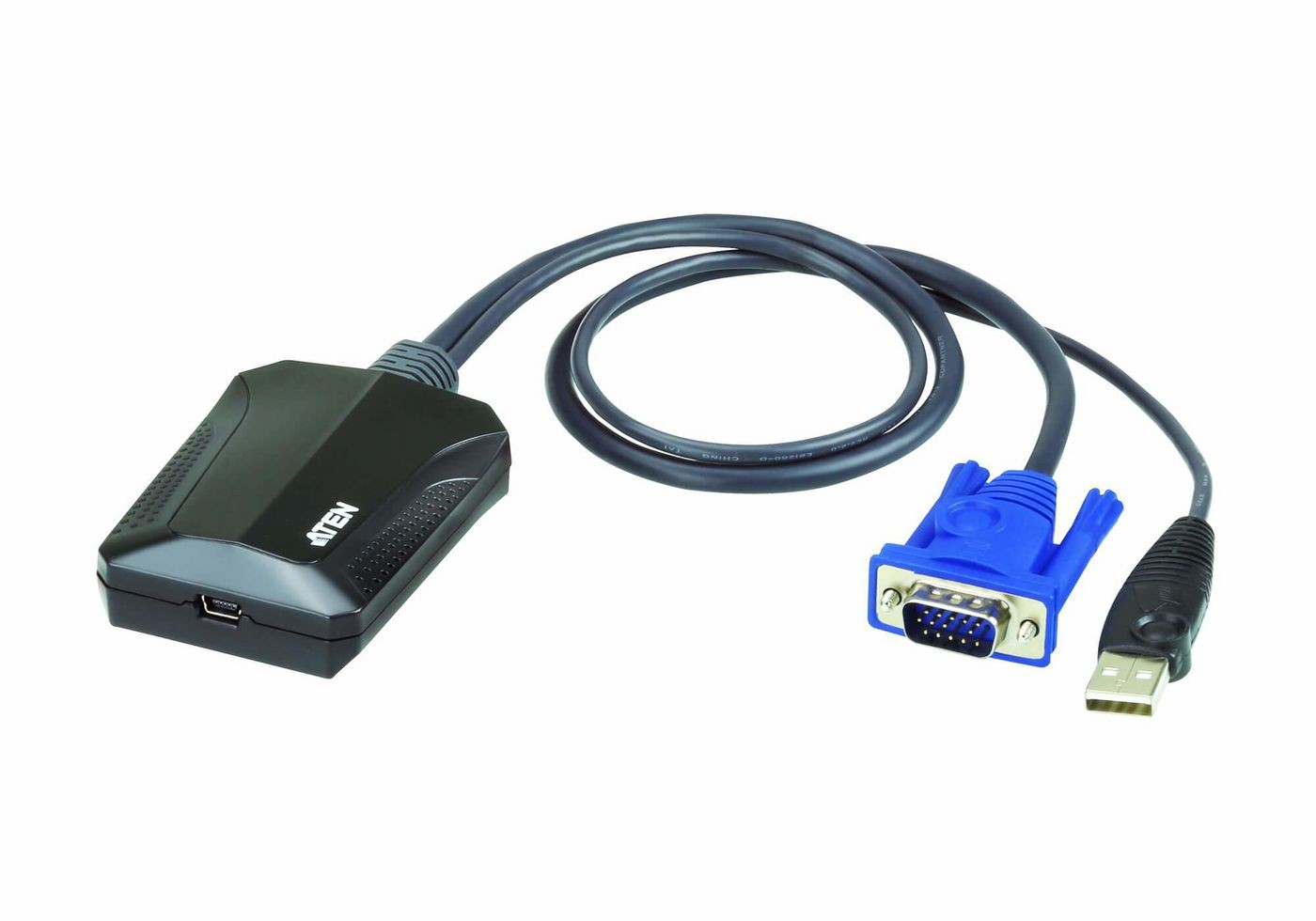 Aten CV211-AT Laptop USB Console Adapter CV211, Female, Male, Black, Blue, 0 ~E~