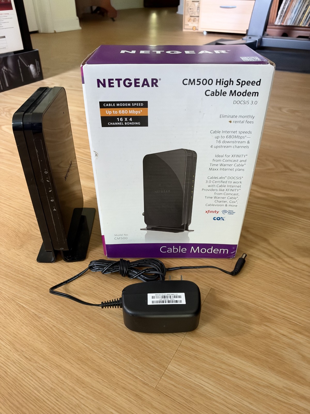 NETGEAR Cm500-1aznas 16x4 DOCSIS 3.0 Cable Modem Max Download Speeds of 686mbps