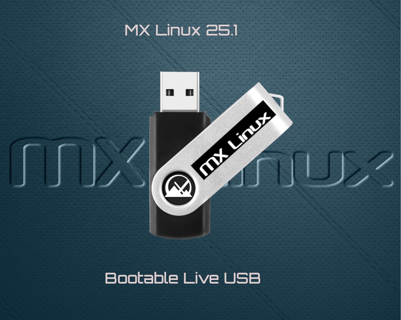 MX Linux 25.1 Latest 64-bit Bootable USB Installer &Live System Repair USB Drive