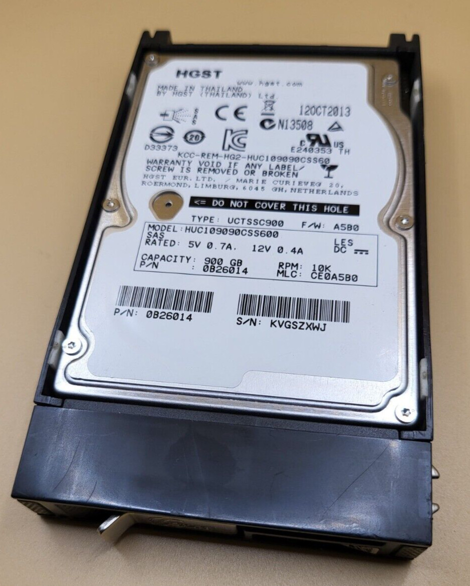 HUC109090CSS600 EMC HDD 900GB / 10K / SAS 6G / 2.5" SFF / FOR ISILON SERIES S US