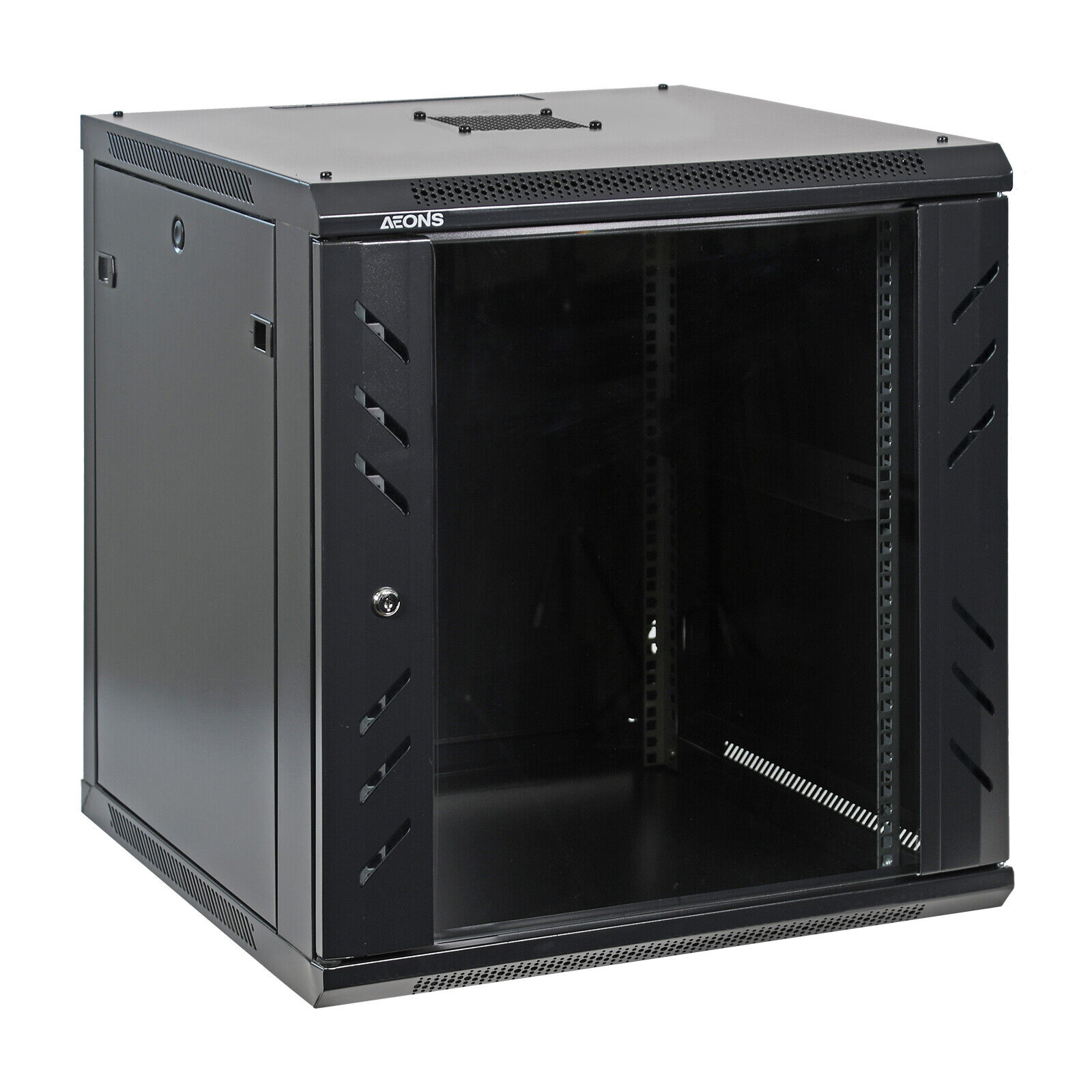 Aeons 12U Professional Wall-Mount 19-inch Network Server Rack Cabinet Mid-Depth