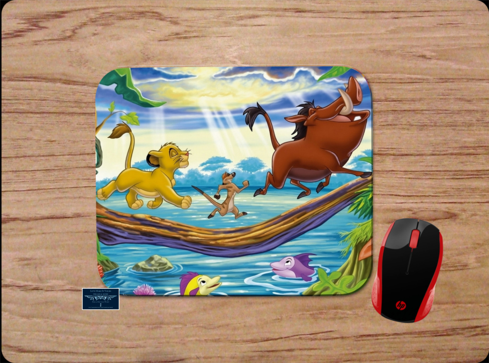 LION KING SIMBA FRIENDS DISNEY INSPIRED MOUSE PAD DESK MAT HOME OFFICE WORK GIFT