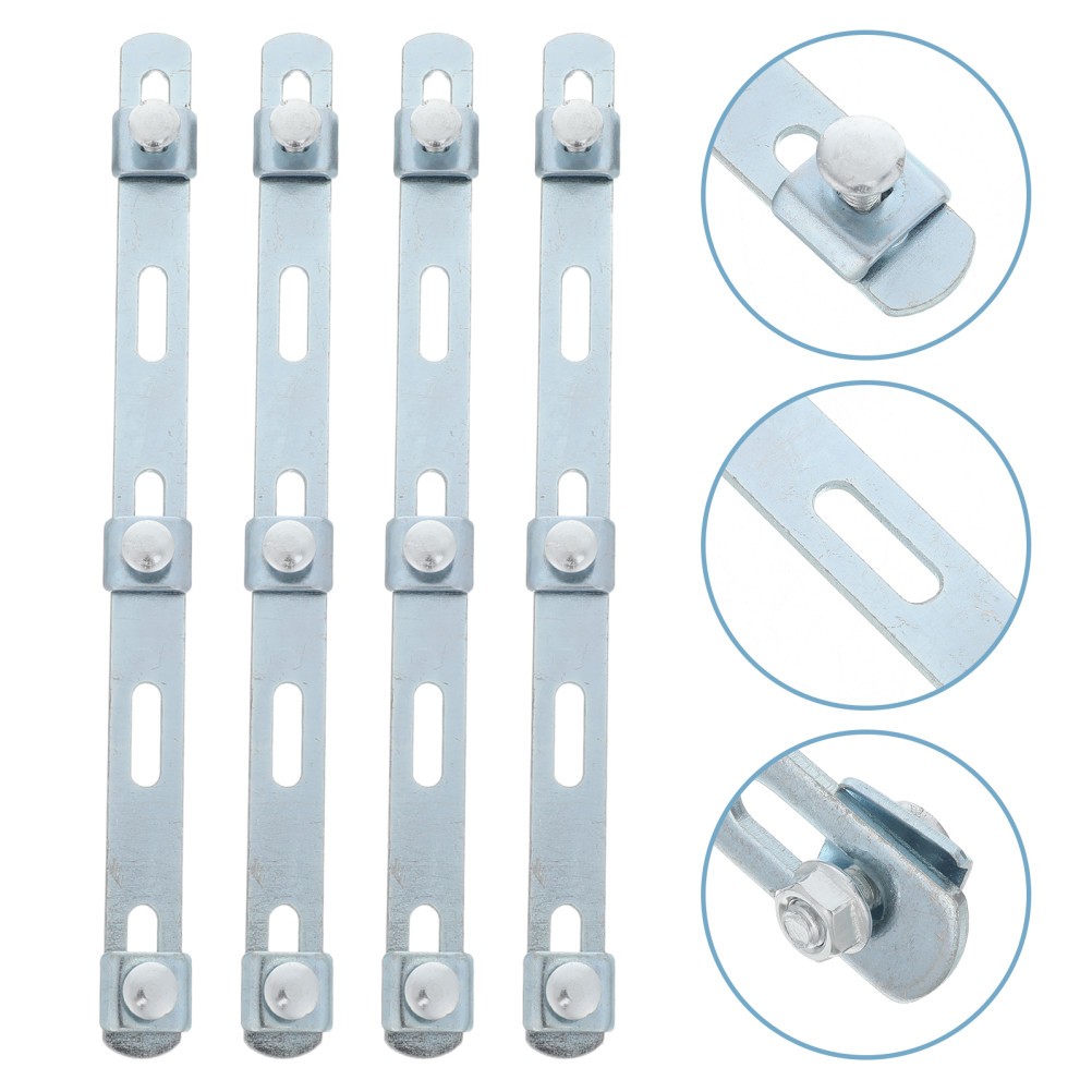 4 Pcs Grid Bridge Holder Cable Tray Mesh Fastener Connecting Clip