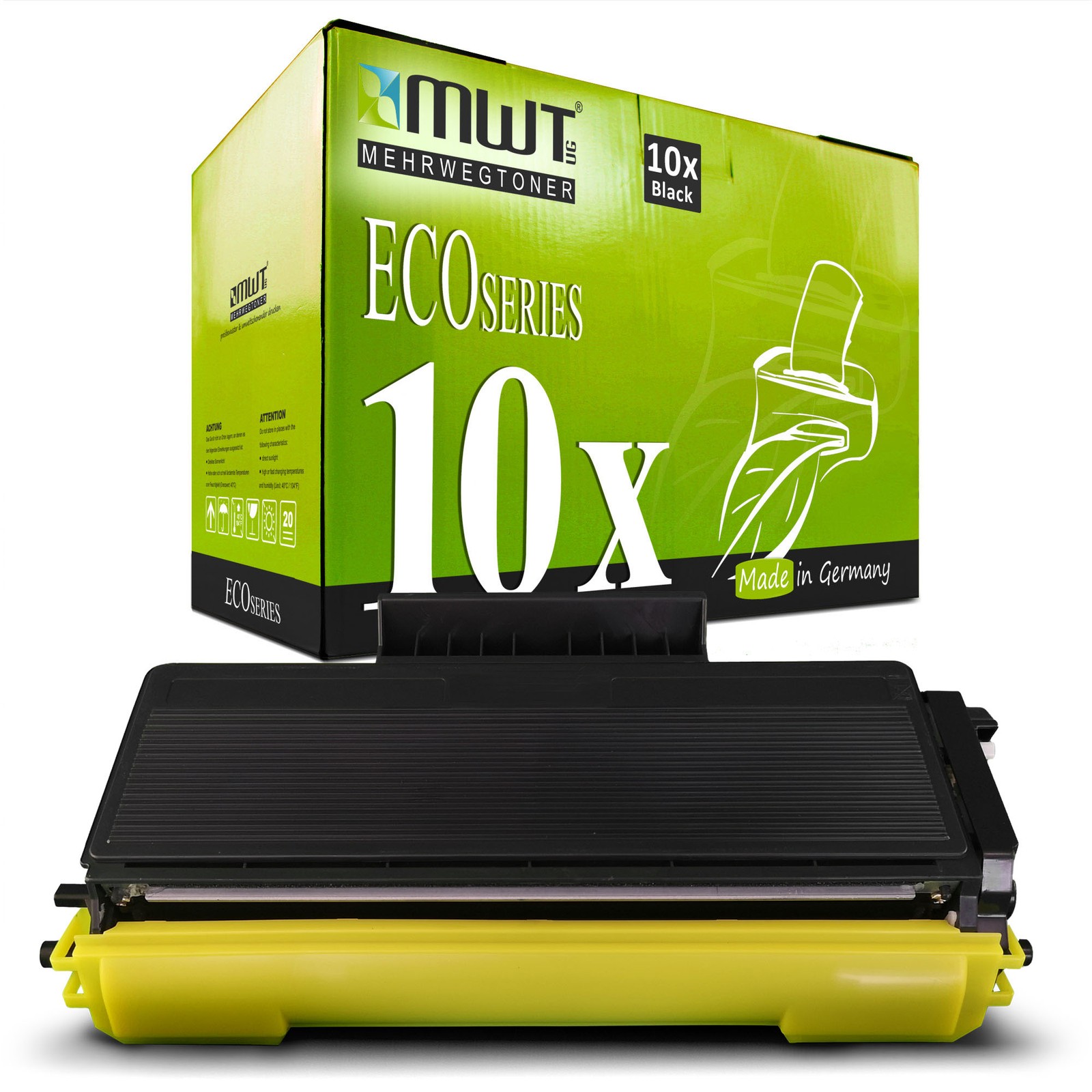 10x MWT ECO Toner XXL Compatible for Brother DCP/HL Laser Black