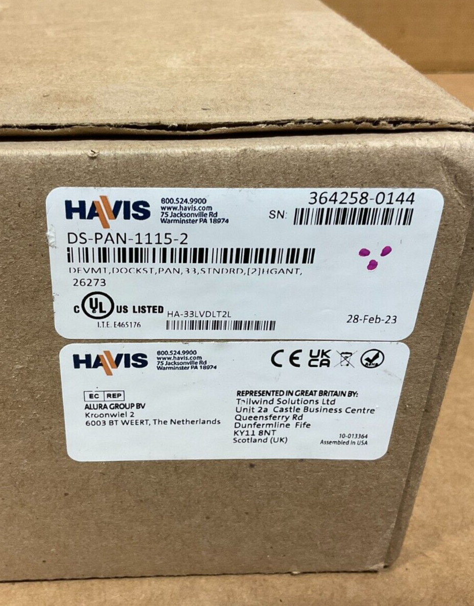 Havis Lite Vehicle Docking Station Port Replicator Toughbook 33 HA-33LVDLT2L ✅❤️