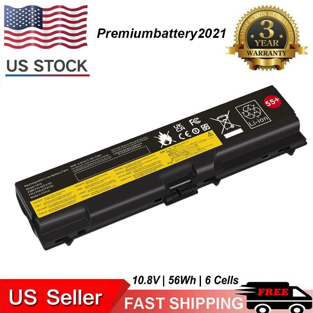 6/9 Ce Battery for Lenovo ThinkPad T410 T420 T510 T520 SL410 SL510 E420 E520 New
