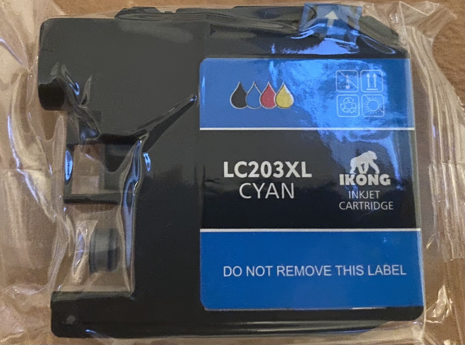 (2) PACK IKONG LC203XL Cyan InkJET Cartridge for Brother Printers Brand New