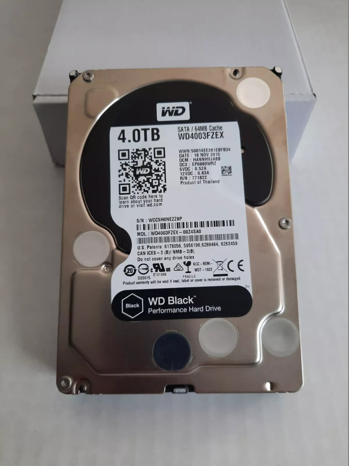 Western Digital 4TB WD Black 3.5" SATA Desktop PC Internal Hard Drive WD4003FZEX
