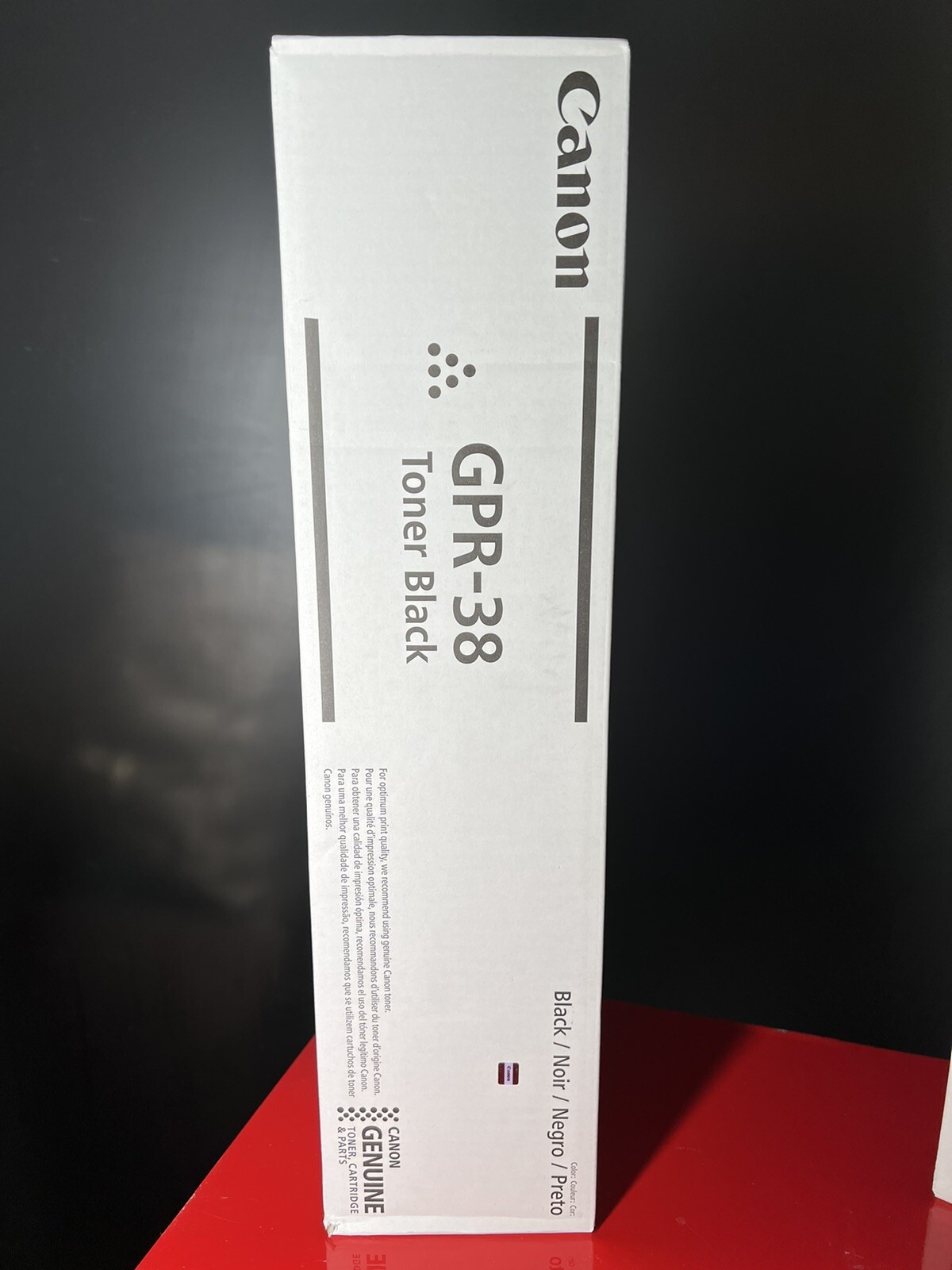 Genuine Canon GPR38 (3766B003) Black Toner Cartridge - NEW SEALED