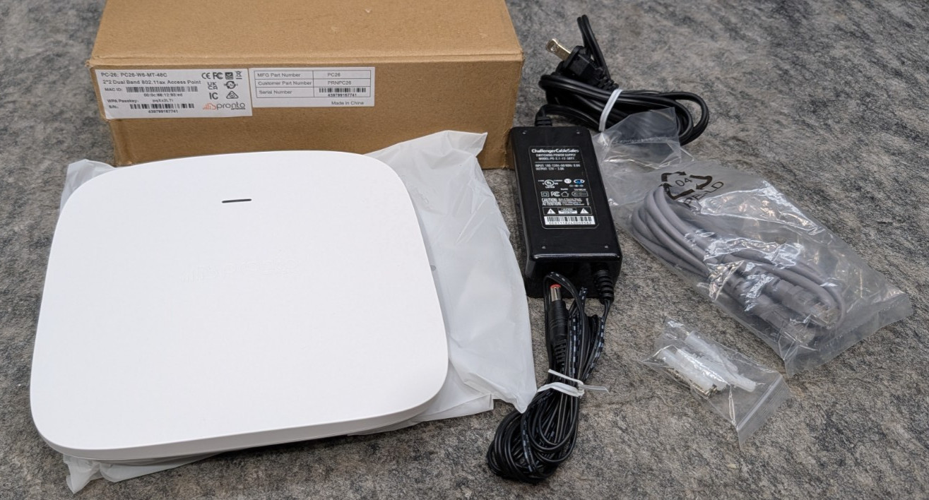 Pronto Networks PC26-W6-MT-48C Wi-Fi Dual-Band Access Point For Toast POS