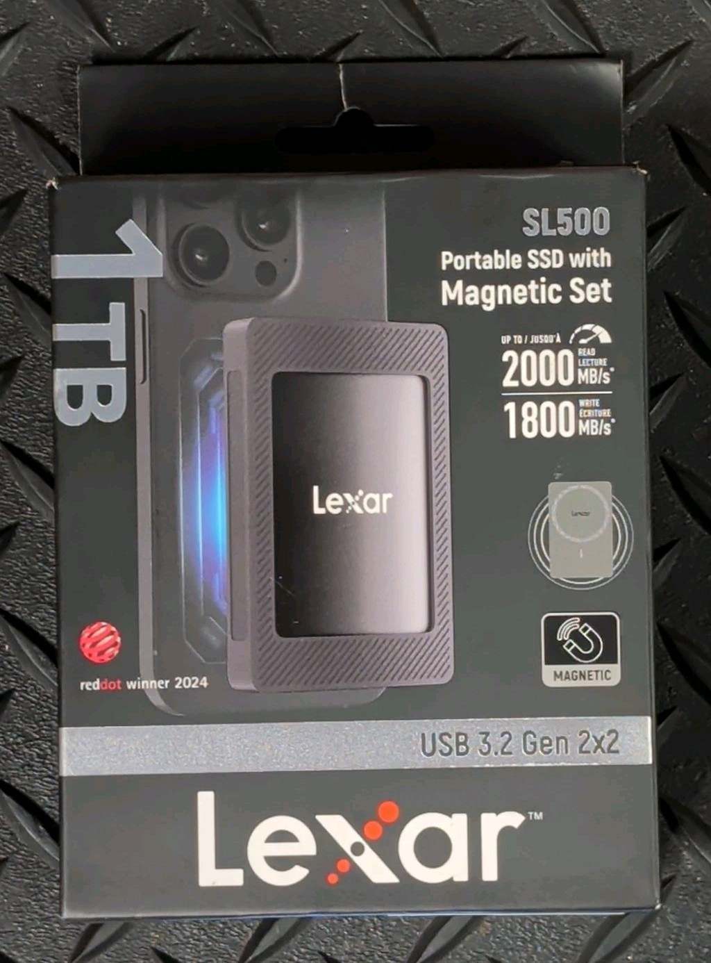Lexar SL500 1TB Portable SSD Magnetic Set ***OPEN BOX ***