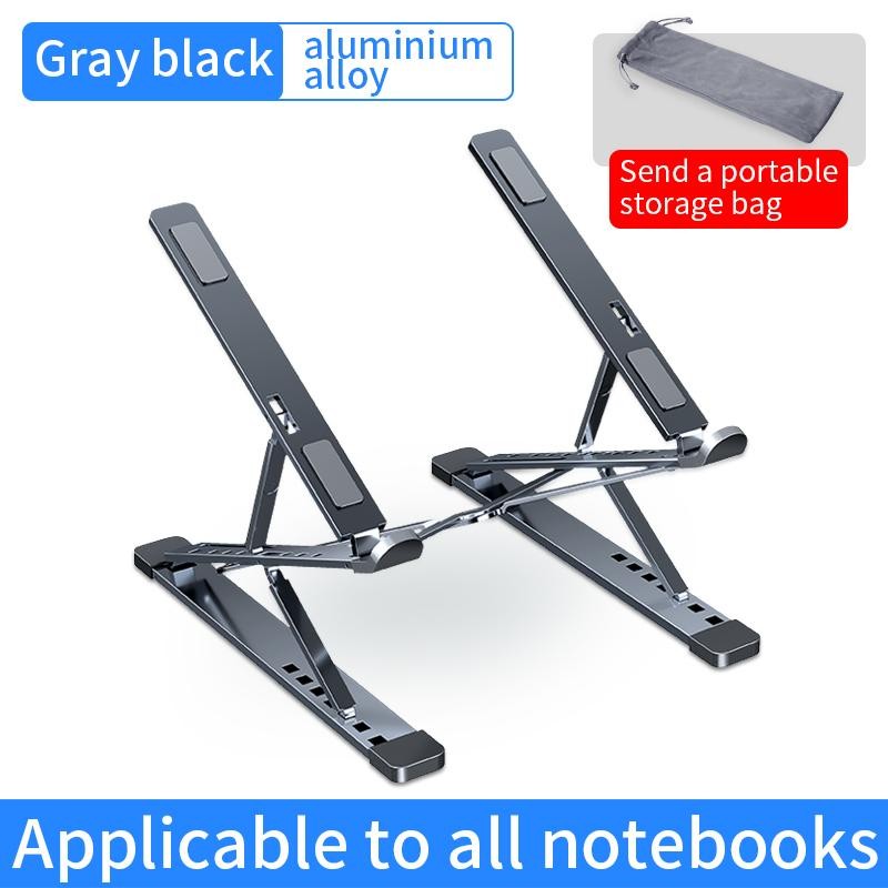 Adjustable Aluminum Laptop Stand Portable Foldable Cooling Notebook Holder