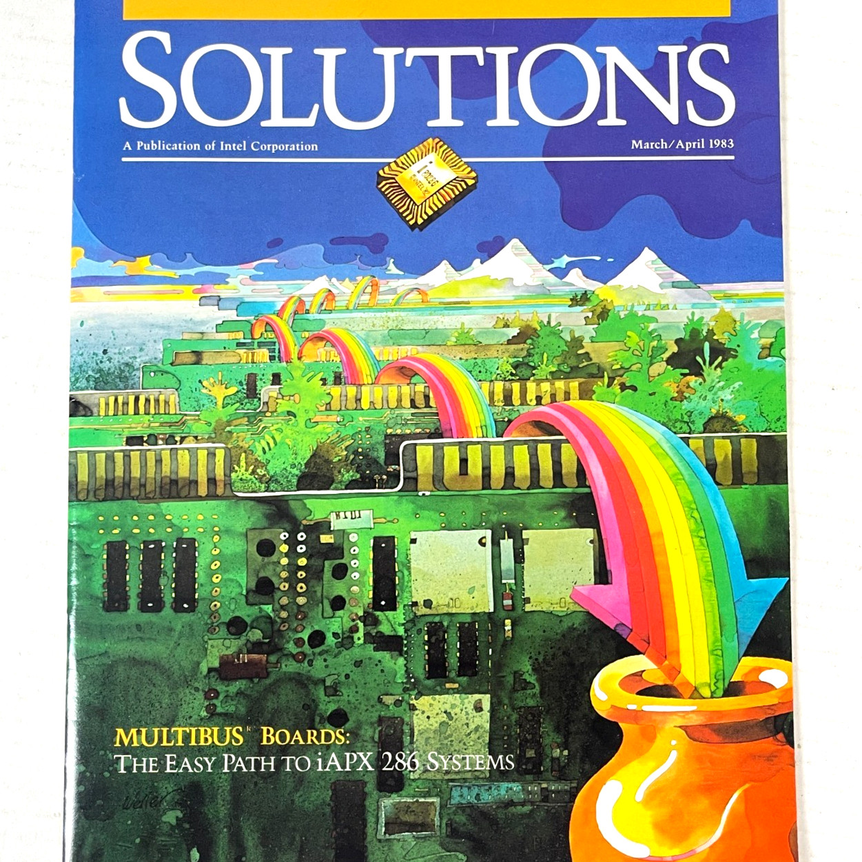 Intel Corp Solutions Vintage Computer Tech Magazine 1983 Multibus iAPX 286 EPROM