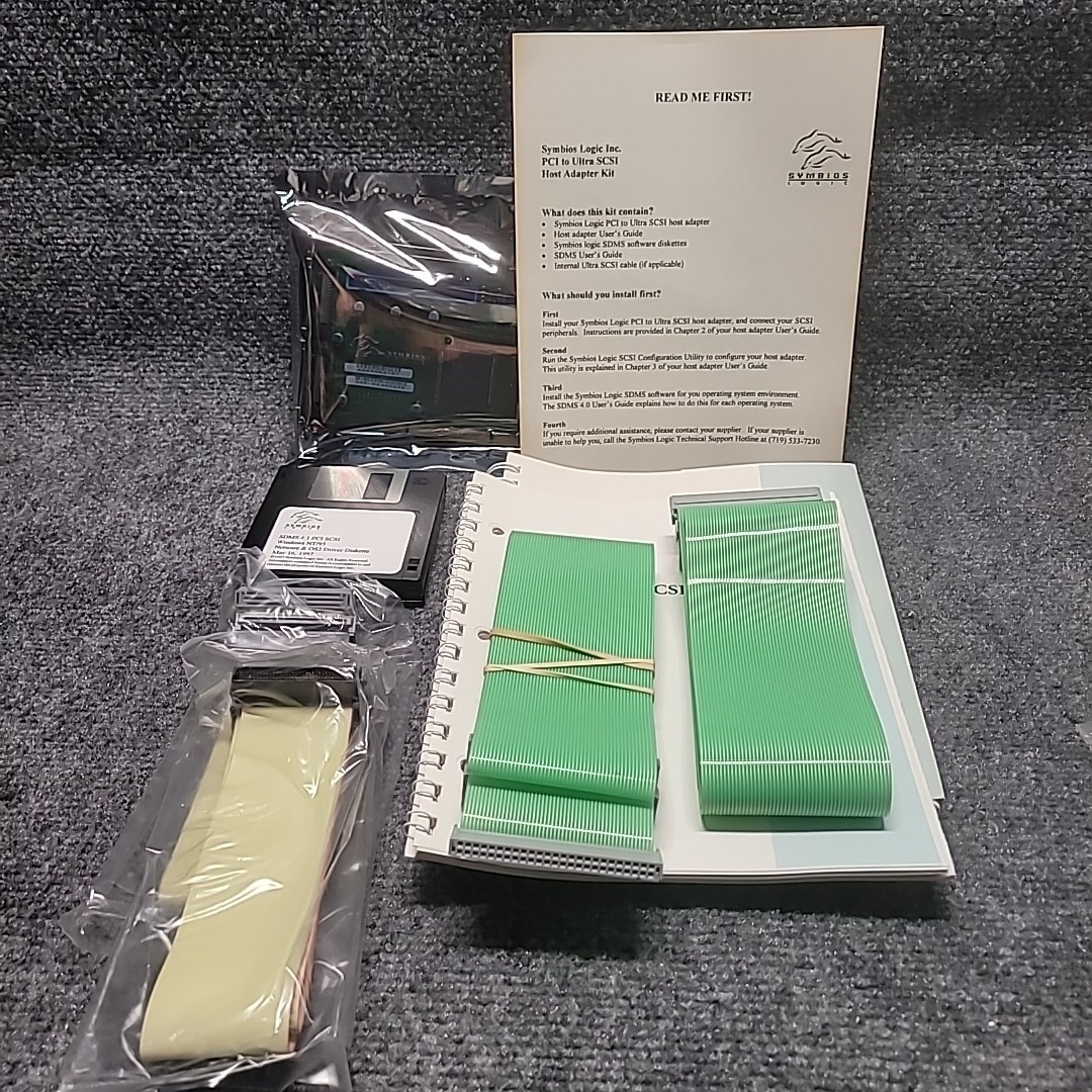 NOS Symbios Logic 348-00332464 SYM22801 Dual Channel PCI to SCSI Host Adapter
