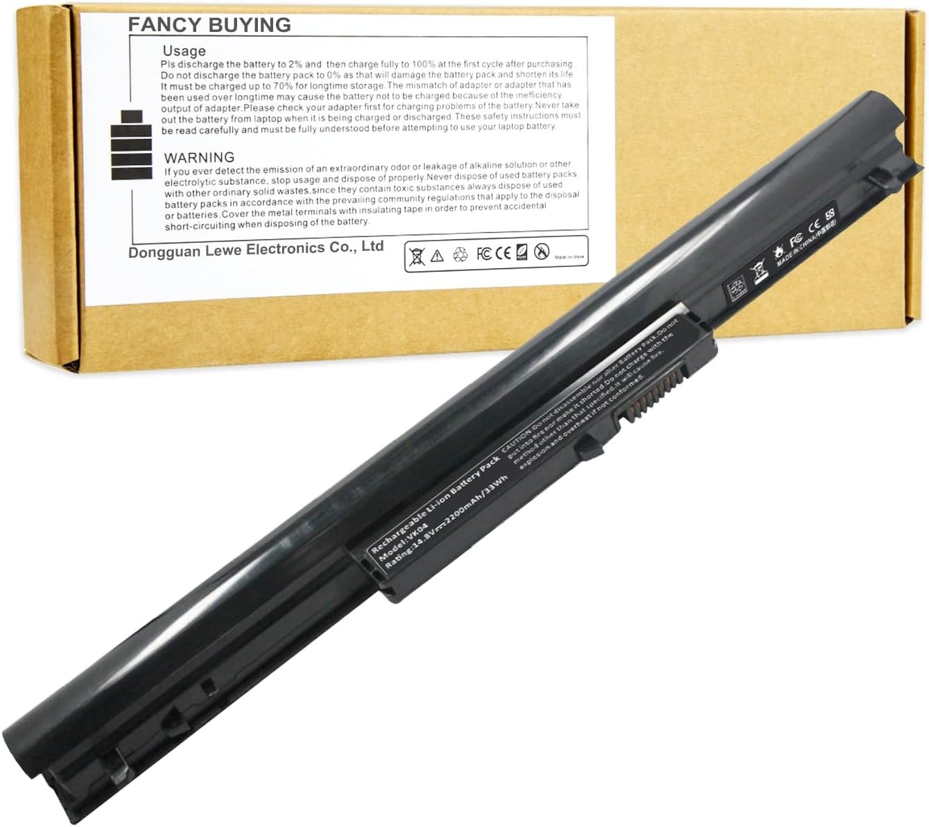 Battery for HP Spare 694864 851 695192 001 H4Q45AA HSTNN YB4D HSTNN YB4M VOLKS