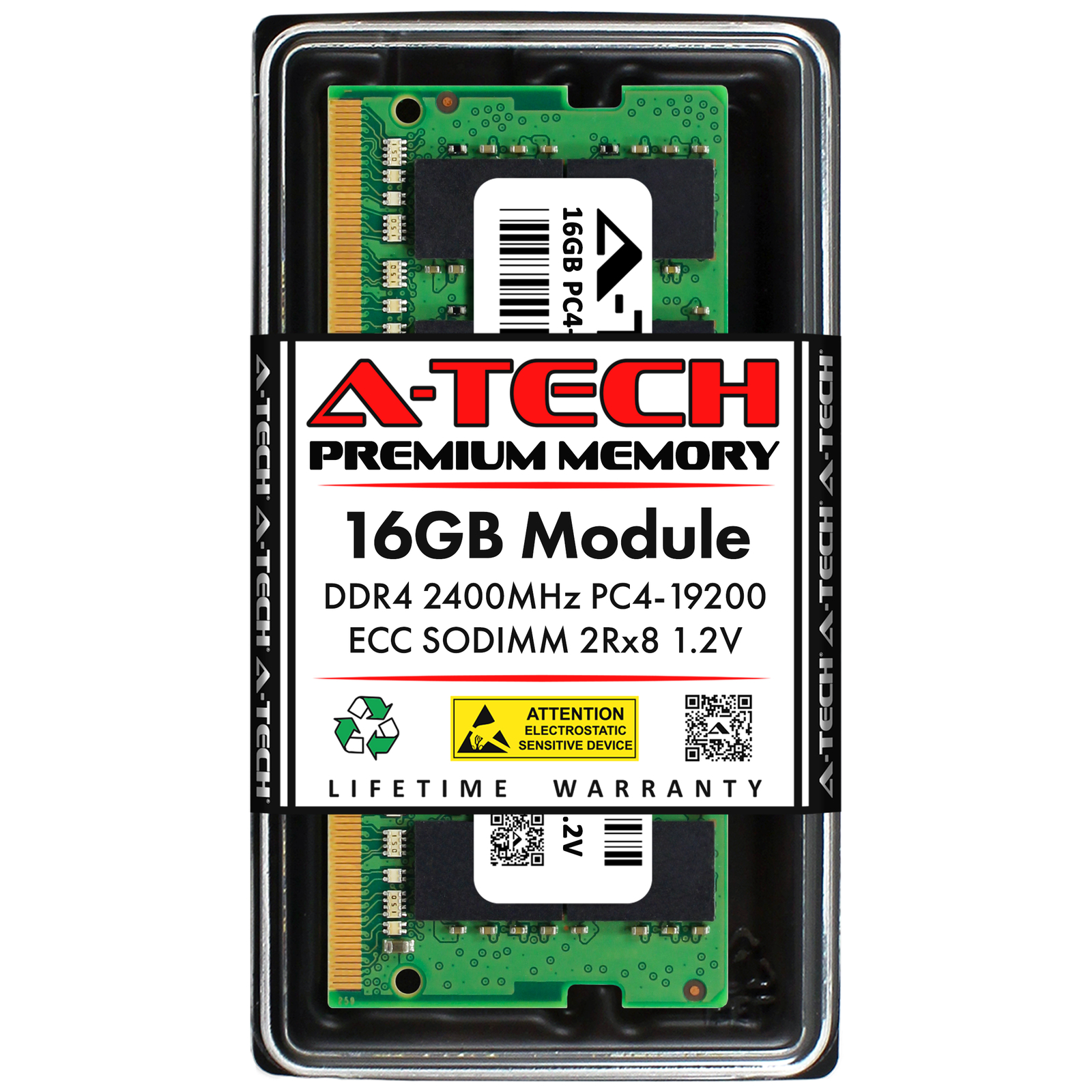 16GB PC4-19200 ECC SODIMM (Replacement for Viking VR9FU2G7228JBJSB) Memory RAM