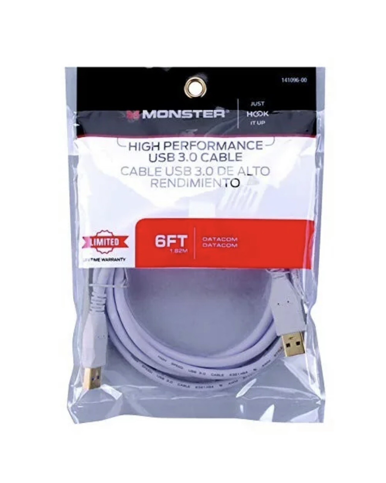 Monster 6 FT High Performance USB 3.0 Cable - New in Bag - 141096-00